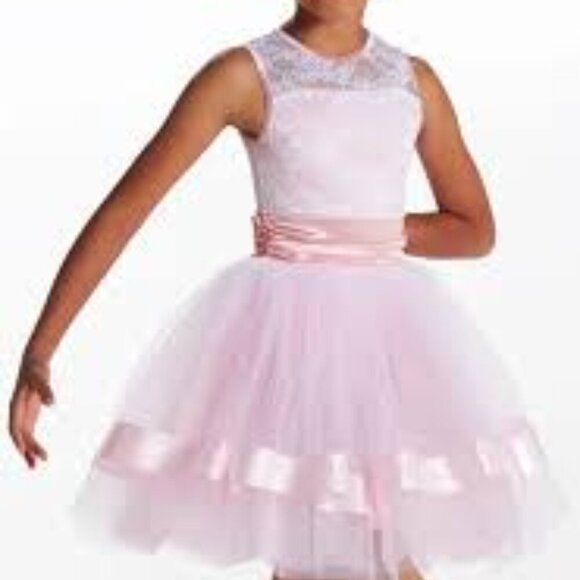Weissman Other - Weissman Dance Costume - Train Blue- Girls size IC-Pink Dress with Tutu